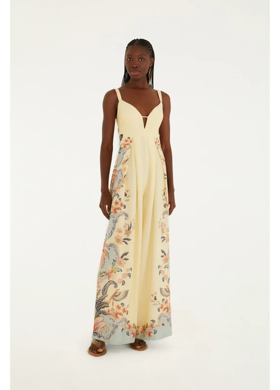 Macacão Pantalona Estampado Encanto Boho