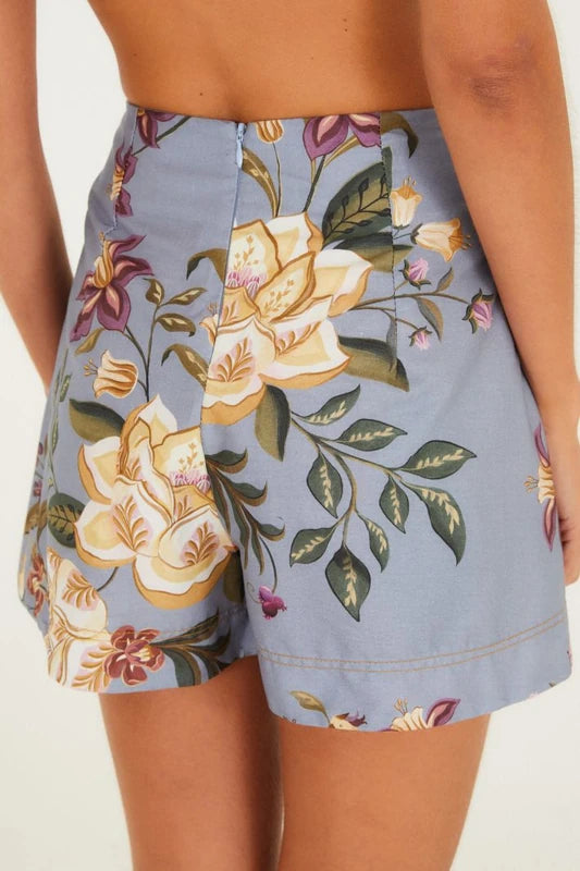 Short Saia Estampado Floral Beatriz