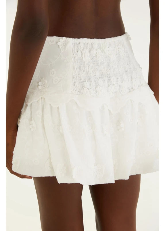 Saia Flores Balonê Linda