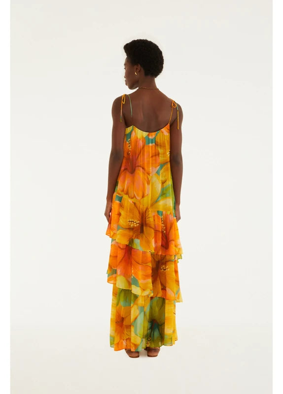 Vestido Longo Estampado Thalia