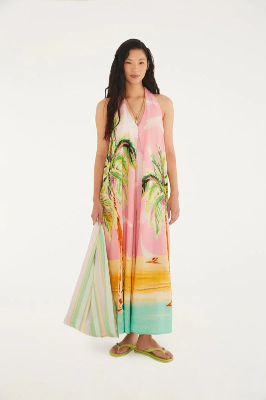 Macacão Estampado Coqueirão