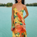 Vestido Tule Estampado Thalia