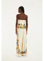 Macacão Sem Alças Estampado Tropicalzinho Lenço