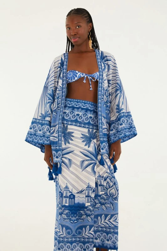 Saia Estampada Afeto Tropical