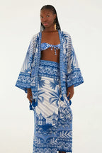 Saia Estampada Afeto Tropical