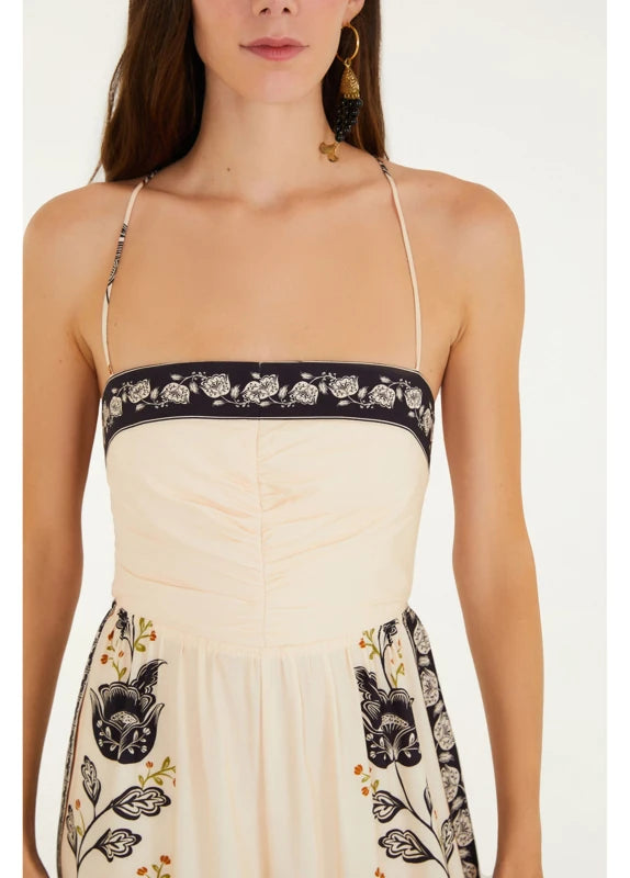 Macacão Estampado Flor De Fita