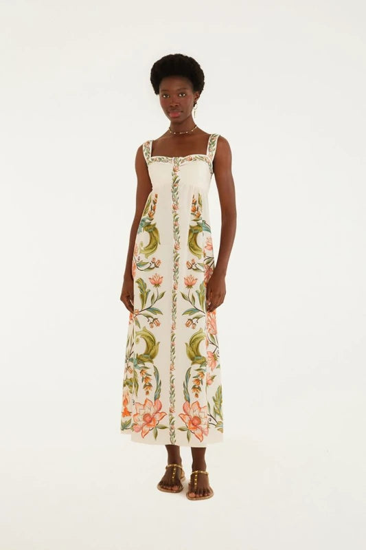 Vestido Cropped Estampado Natalia