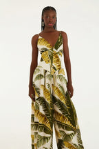 Macacão Pantalona Estampado Trancoso