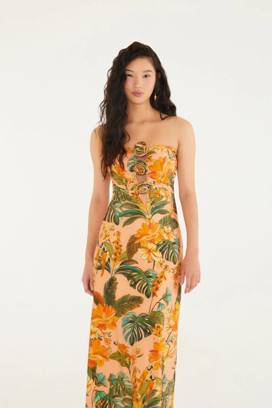 Vestido Flor Canto Dos Pássaros