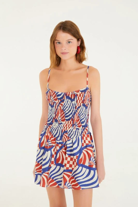 Macaquinho Estampado Concha Gráfica