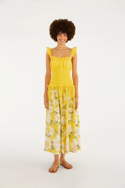 Vestido Cropped Estampado Gabrielle