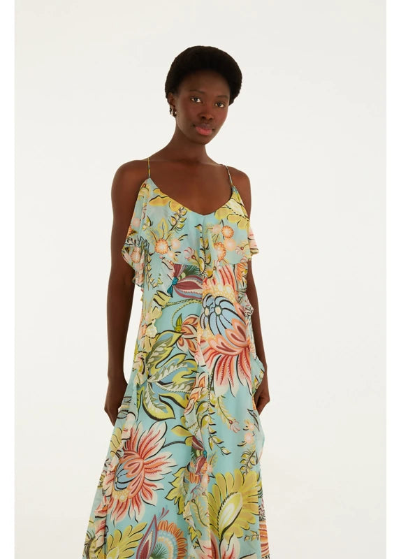 Vestido Longo Estampado Floral Ligia