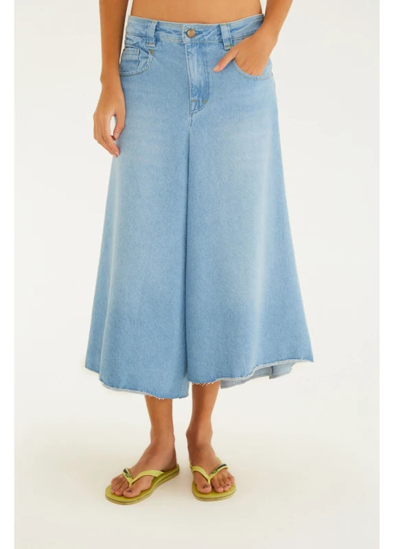 Saia Jeans Cropped