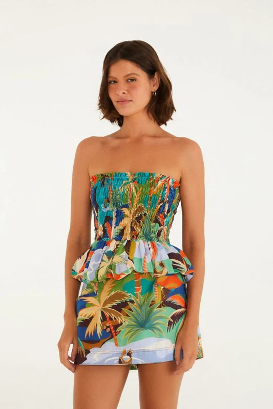 Short Saia Estampada Bem Querer