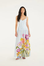 Vestido Longo Estampado Jardim Floralice