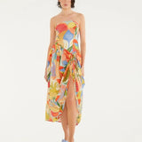 Vestido Longo Estampado Festa De Mar