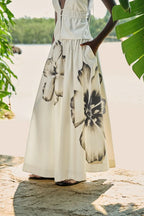 Saia Evasê Estampada Maya