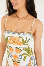 Vestido Longo Estampado Tina