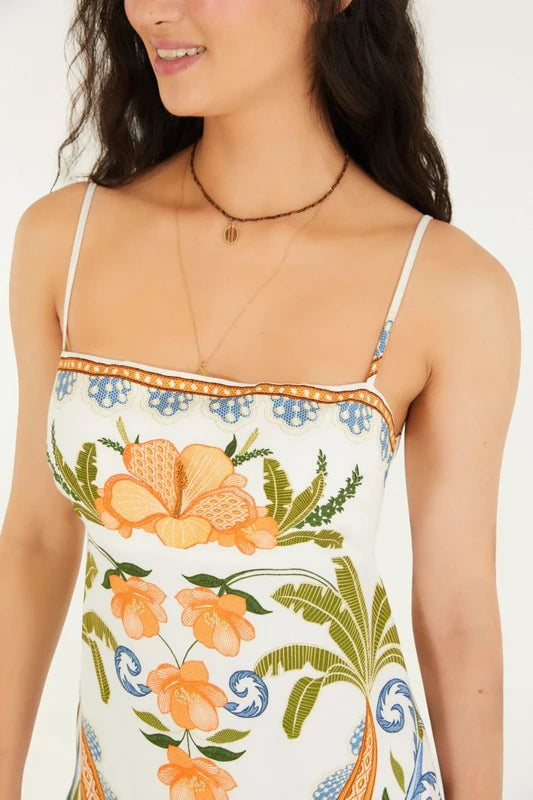 Vestido Longo Estampado Tina