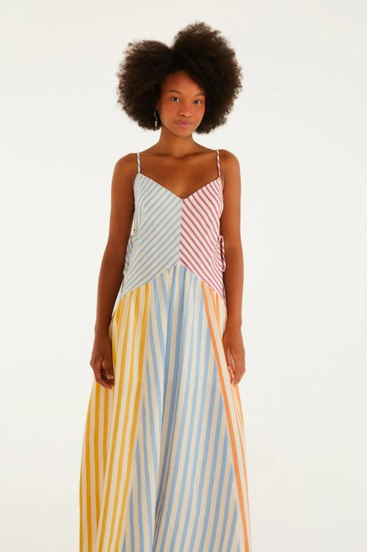 Vestido Alcinha Patch Fio Tinto