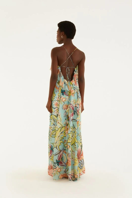 Vestido Longo Estampado Floral Ligia