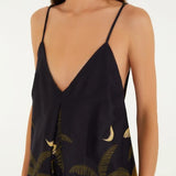 Macacão Estampado Itacaré Preto