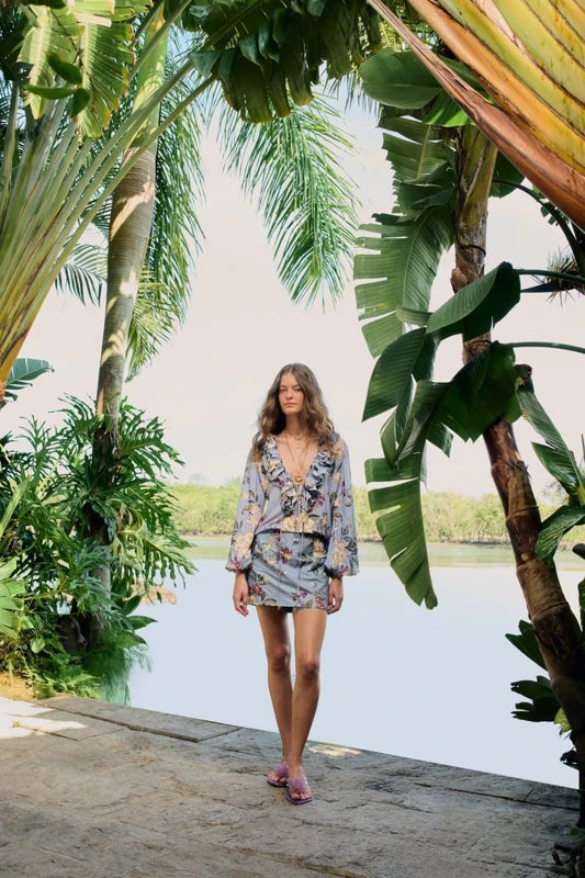 Short Saia Estampado Floral Beatriz