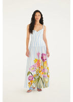 Vestido Longo Estampado Jardim Floralice