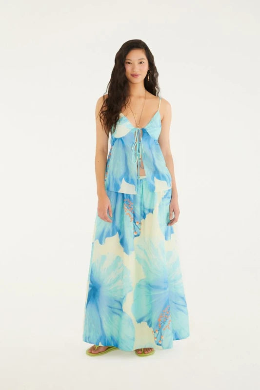 Saia Estampada Vestida De Flor