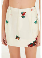 Saia Curta Estampada Coquetel Tropical