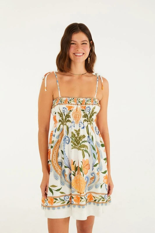 Vestido Curto Estampado Tina