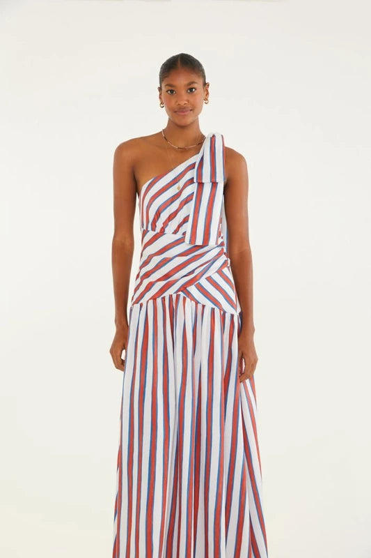 Vestido Listra Hibisco