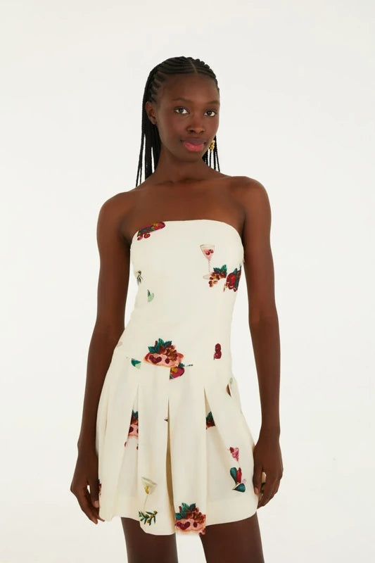 Macaquinho Estampado Coquetel Tropical