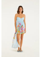 Vestido Curto Estampado Jardim Primavera