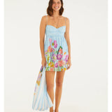 Vestido Curto Estampado Jardim Primavera