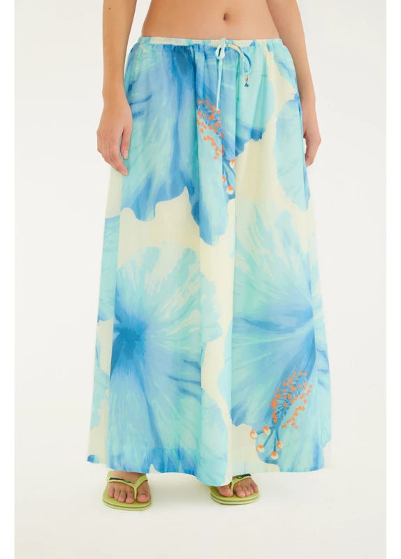 Saia Estampada Vestida De Flor