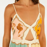 Vestido Midi Estampado Souvenir Litoral