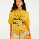 Short Saia Balonê Estampado Vestida De Flor