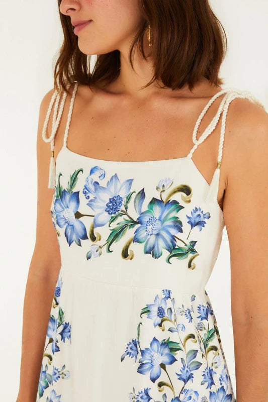 Vestido Alça Estampado Laura