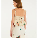 Saia Curta Estampada Coquetel Tropical