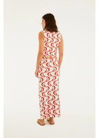 Saia Midi Estampada Peixe Copa