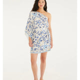 Vestido Ombro Só Estampado Azulejaria