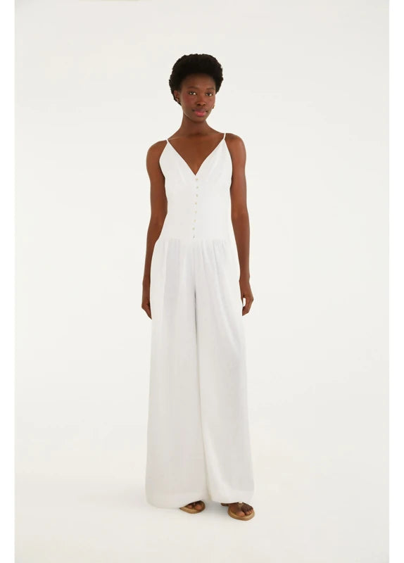 Macacão Botões Pantalona