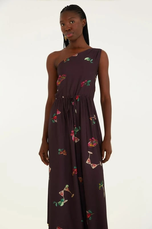 Macacão Estampado Coquetel Tropical