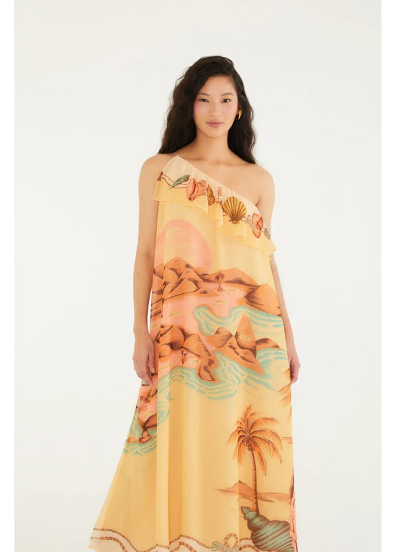 Vestido Ombro Só Estampado Souvenir Rio