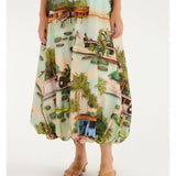 Saia Balonê Estampada Vida De Amazônida