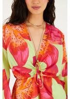 Macaquinho Estampado Lírio Tropical