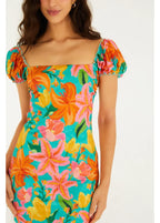 Vestido Curto Estampado Amor De Flor