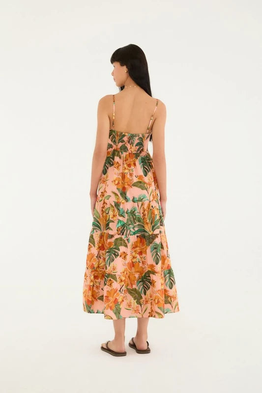 Vestido Marias Estampado Canto Dos Pássaros