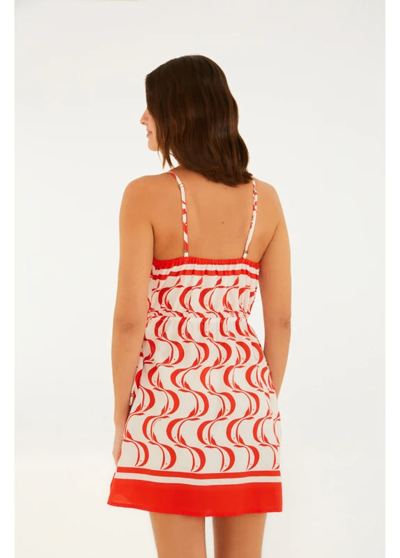 Vestido Estampado Peixe Copa